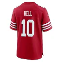 Zennovawear Ronnie Bell 10 San Francisco 49ers NFC Champions Patch Game Men Jersey - Scarlet