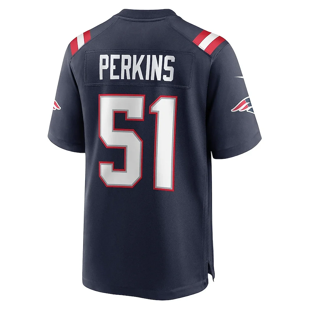 Zennovawear Ronnie Perkins 51 New England Patriots Men Game Jersey - Navy