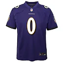 Zennovawear Roquan Smith 0 Baltimore Ravens Team Player Game YOUTH Jersey - Purple