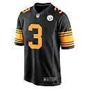 Zennovawear Russell Wilson 3 Pittsburgh Steelers Alternate Game Men Jersey - Black