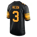 Zennovawear Russell Wilson 3 Pittsburgh Steelers Alternate Game Men Jersey - Black