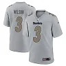 Zennovawear Russell Wilson 3 Pittsburgh Steelers Atmosphere Fashion Game Men Jersey - Silver