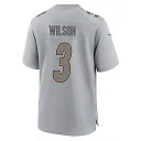 Zennovawear Russell Wilson 3 Pittsburgh Steelers Atmosphere Fashion Game Men Jersey - Silver