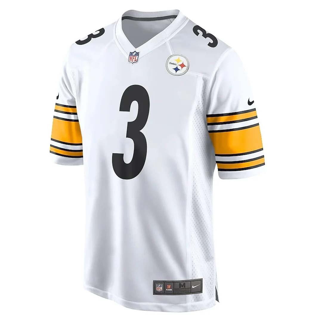 Zennovawear Russell Wilson 3 Pittsburgh Steelers Game Men Jersey - White
