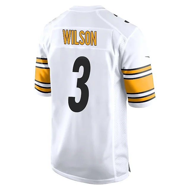 Zennovawear Russell Wilson 3 Pittsburgh Steelers Game Men Jersey - White