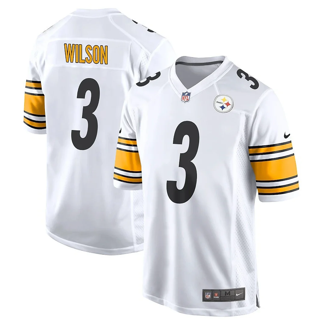 Zennovawear Russell Wilson 3 Pittsburgh Steelers Game Men Jersey - White