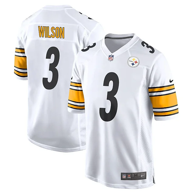 Zennovawear Russell Wilson 3 Pittsburgh Steelers Game Men Jersey - White