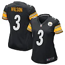 Zennovawear Russell Wilson 3 Pittsburgh Steelers Game Women Jersey - Black