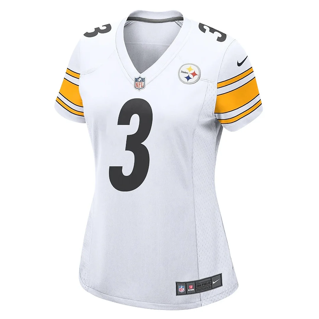 Zennovawear Russell Wilson 3 Pittsburgh Steelers Game Women Jersey - White