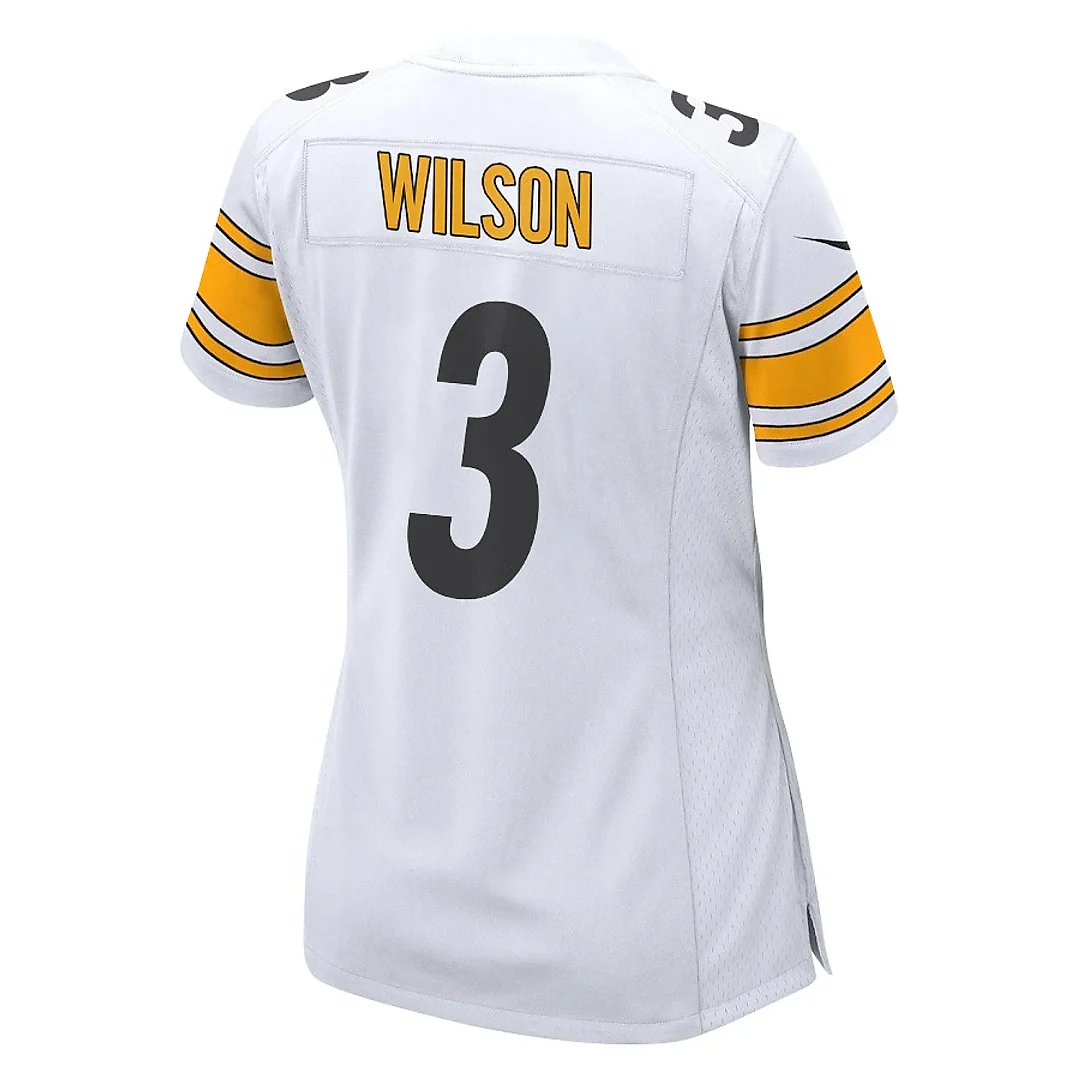 Zennovawear Russell Wilson 3 Pittsburgh Steelers Game Women Jersey - White