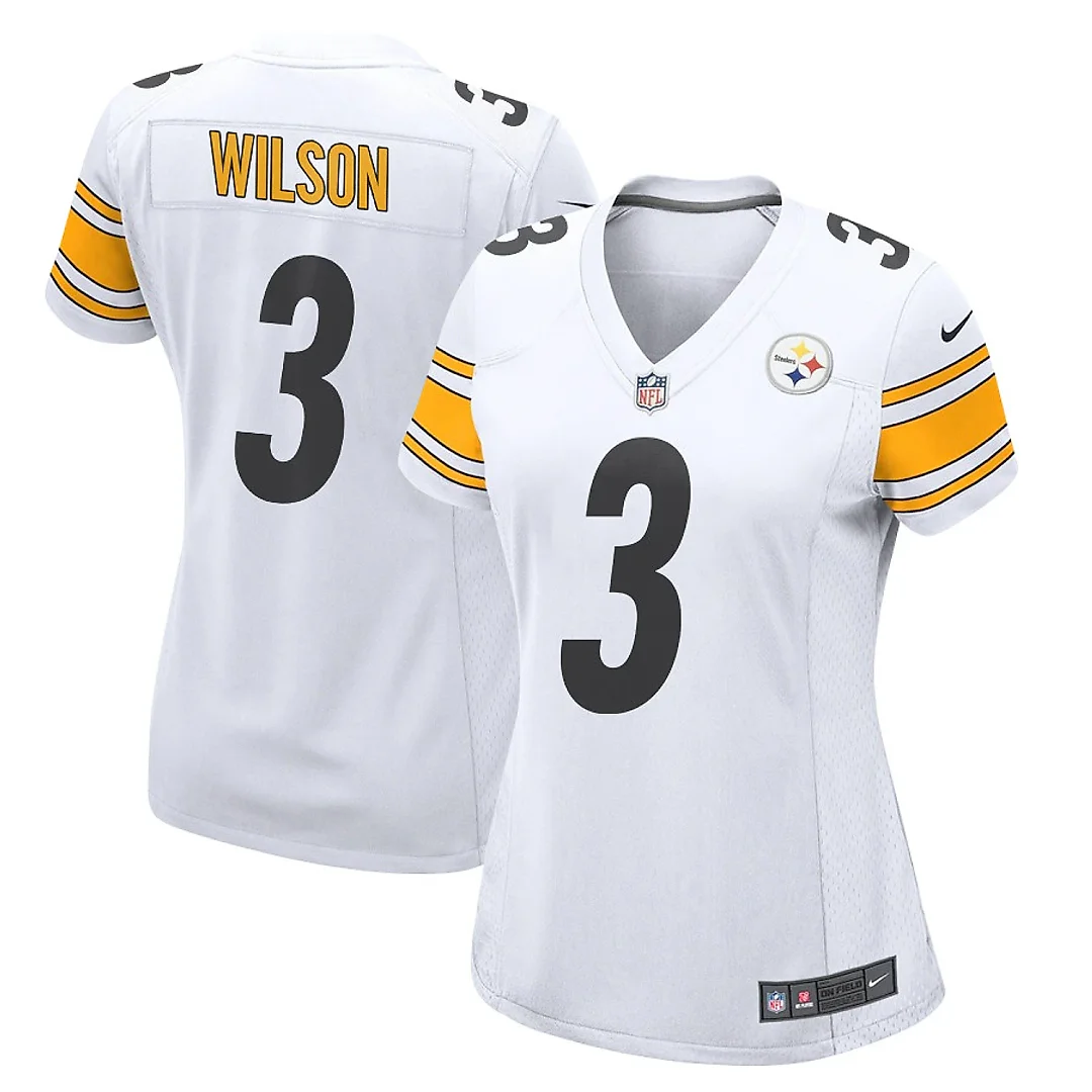 Zennovawear Russell Wilson 3 Pittsburgh Steelers Game Women Jersey - White
