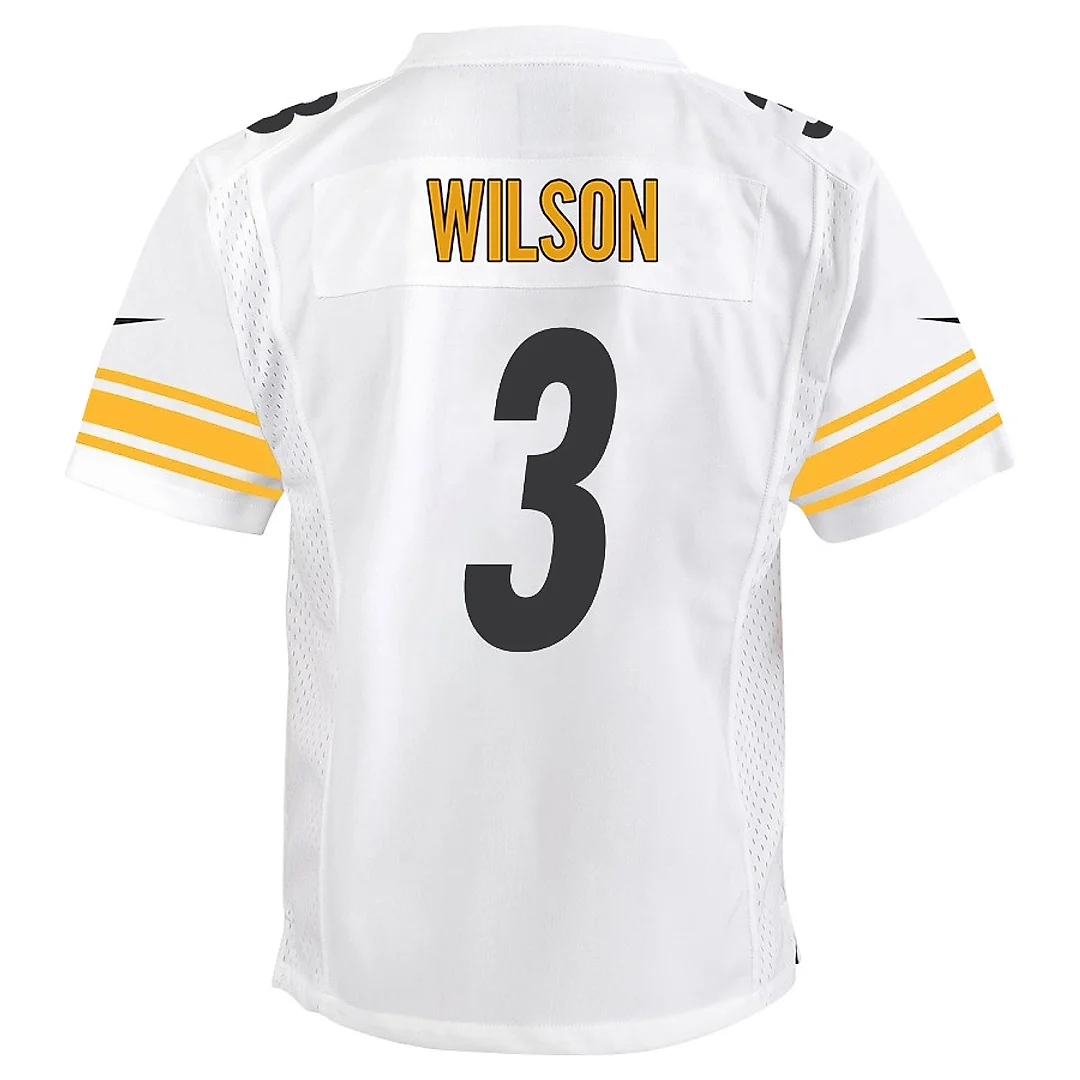 Zennovawear Russell Wilson 3 Pittsburgh Steelers Game YOUTH Jersey - White