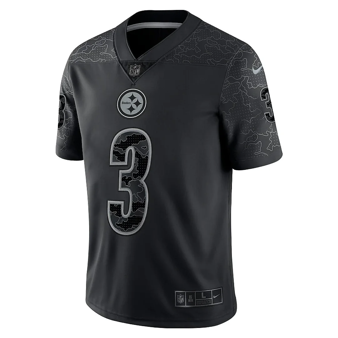 Zennovawear Russell Wilson 3 Pittsburgh Steelers RFLCTV Limited Game Men Jersey - Black