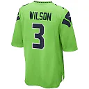 Zennovawear Russell Wilson 3 Seattle Seahawks Men Alternate Game Jersey - Neon Green