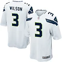 Zennovawear Russell Wilson 3 Seattle Seahawks Men Game Jersey - White