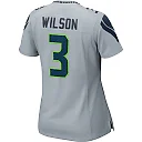Zennovawear Russell Wilson 3 Seattle Seahawks Women Game Jersey - Gray