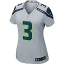 Zennovawear Russell Wilson 3 Seattle Seahawks Women Game Jersey - Gray