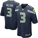 Zennovawear Russell Wilson 3 Seattle Seahawks YOUTH Team Color Game Jersey - College Navy