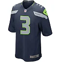Zennovawear Russell Wilson 3 Seattle Seahawks YOUTH Team Color Game Jersey - College Navy