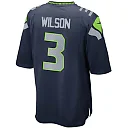 Zennovawear Russell Wilson 3 Seattle Seahawks YOUTH Team Color Game Jersey - College Navy