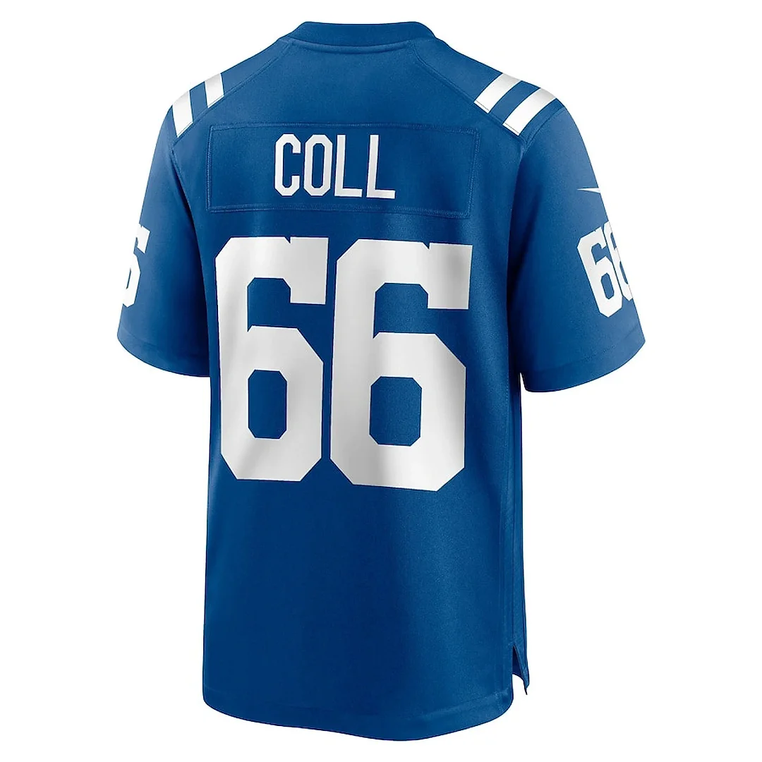 Zennovawear Ryan Coll 66 Indianapolis Colts Game Men Jersey - Royal