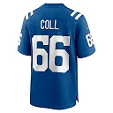 Zennovawear Ryan Coll 66 Indianapolis Colts Game Men Jersey - Royal