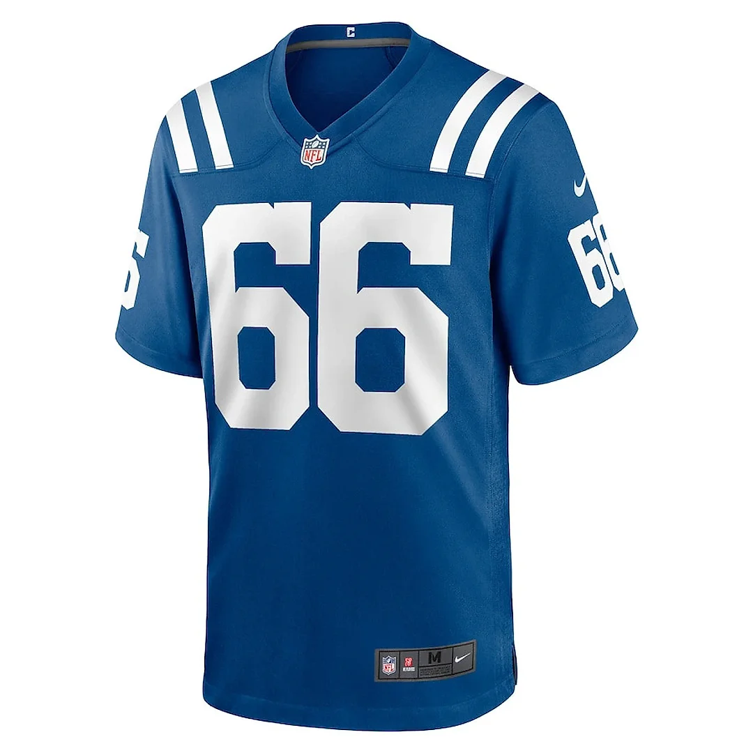 Zennovawear Ryan Coll 66 Indianapolis Colts Game Men Jersey - Royal