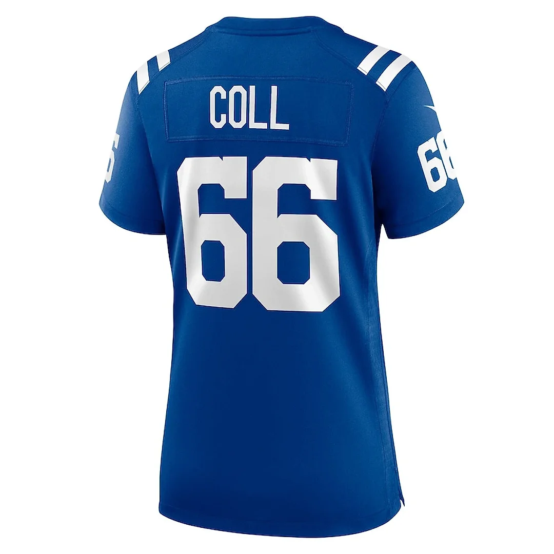 Zennovawear Ryan Coll 66 Indianapolis Colts Women's Game Jersey - Royal