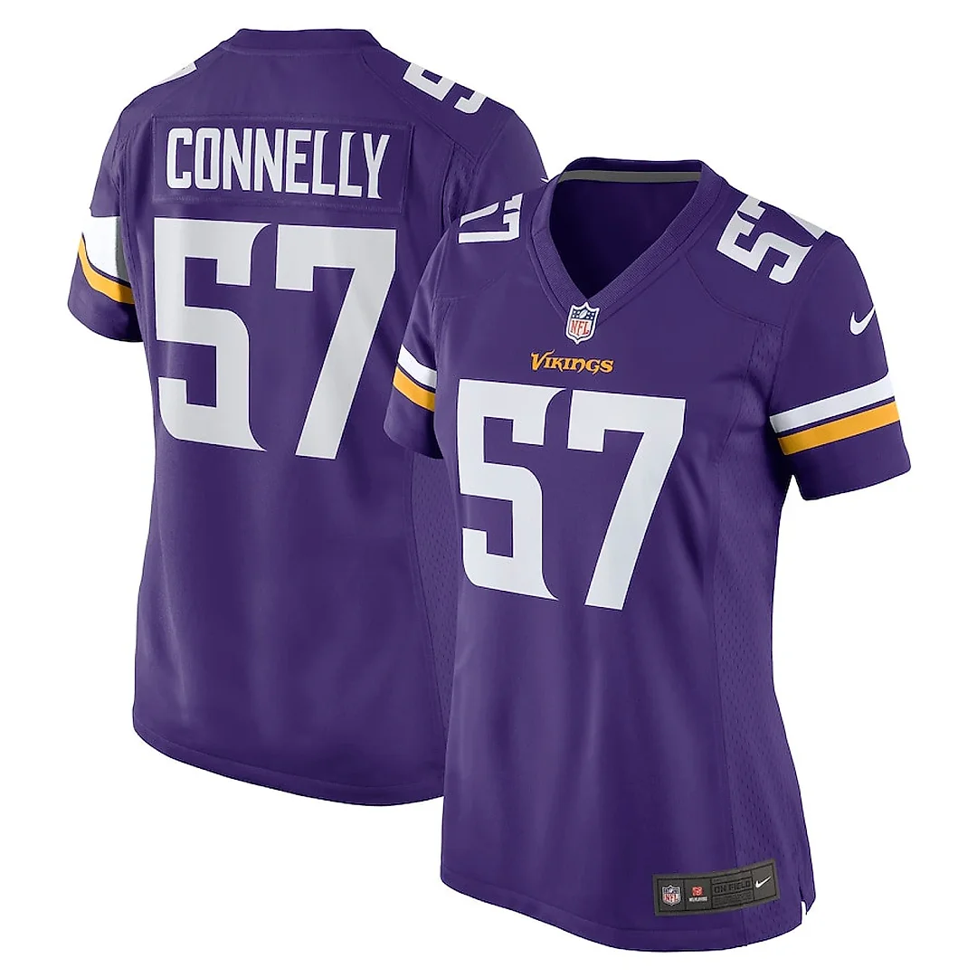 Zennovawear Ryan Connelly 57 Minnesota Vikings Women Game Jersey - Purple