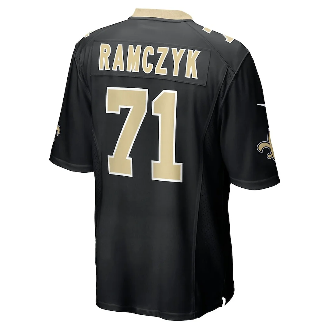 Zennovawear Ryan Ramczyk 71 New Orleans Saints Men Game Jersey - Black