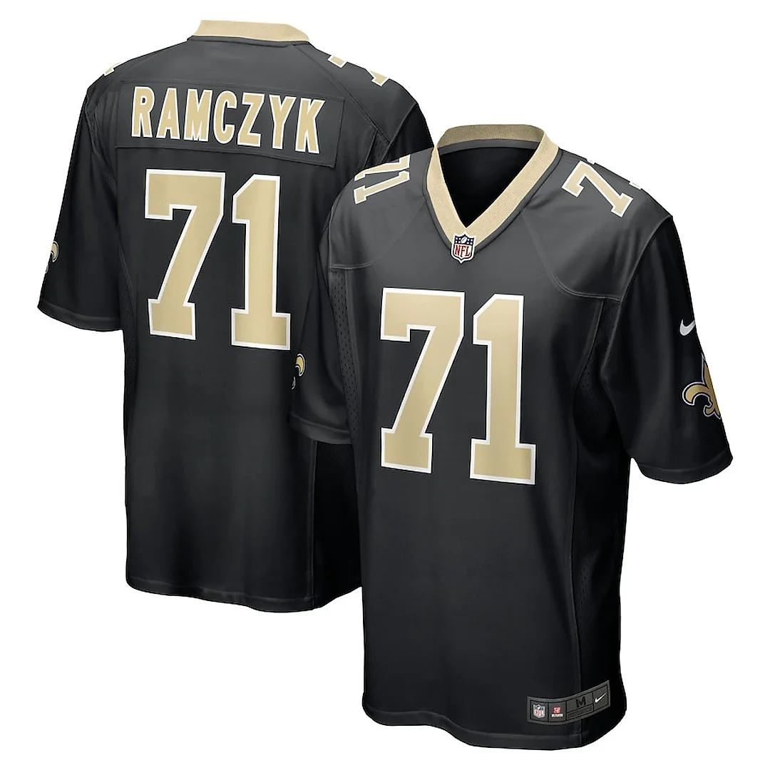 Zennovawear Ryan Ramczyk 71 New Orleans Saints Men Game Jersey - Black