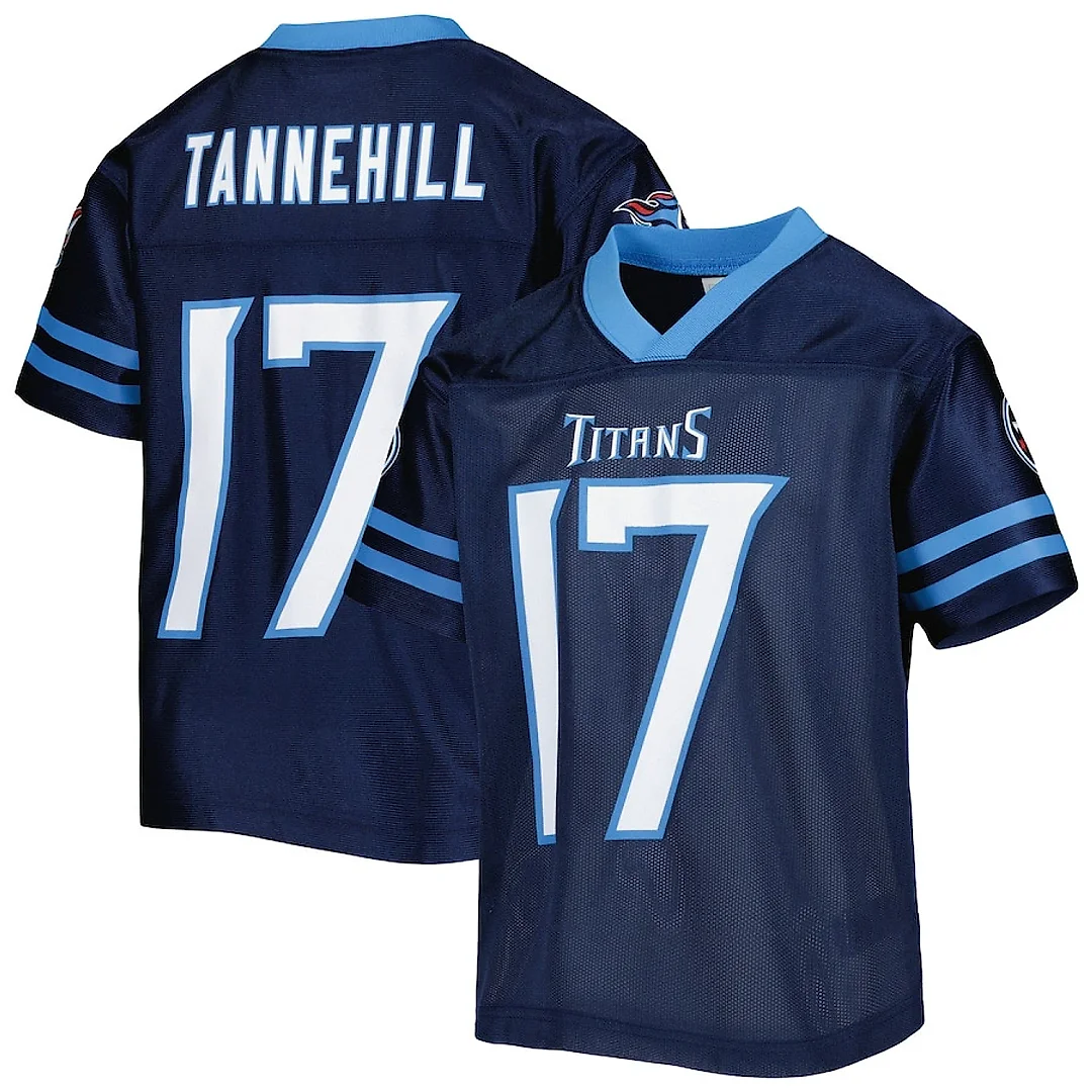 Zennovawear Ryan Tannehill 17 Tennessee Titans YOUTH Jersey - Navy
