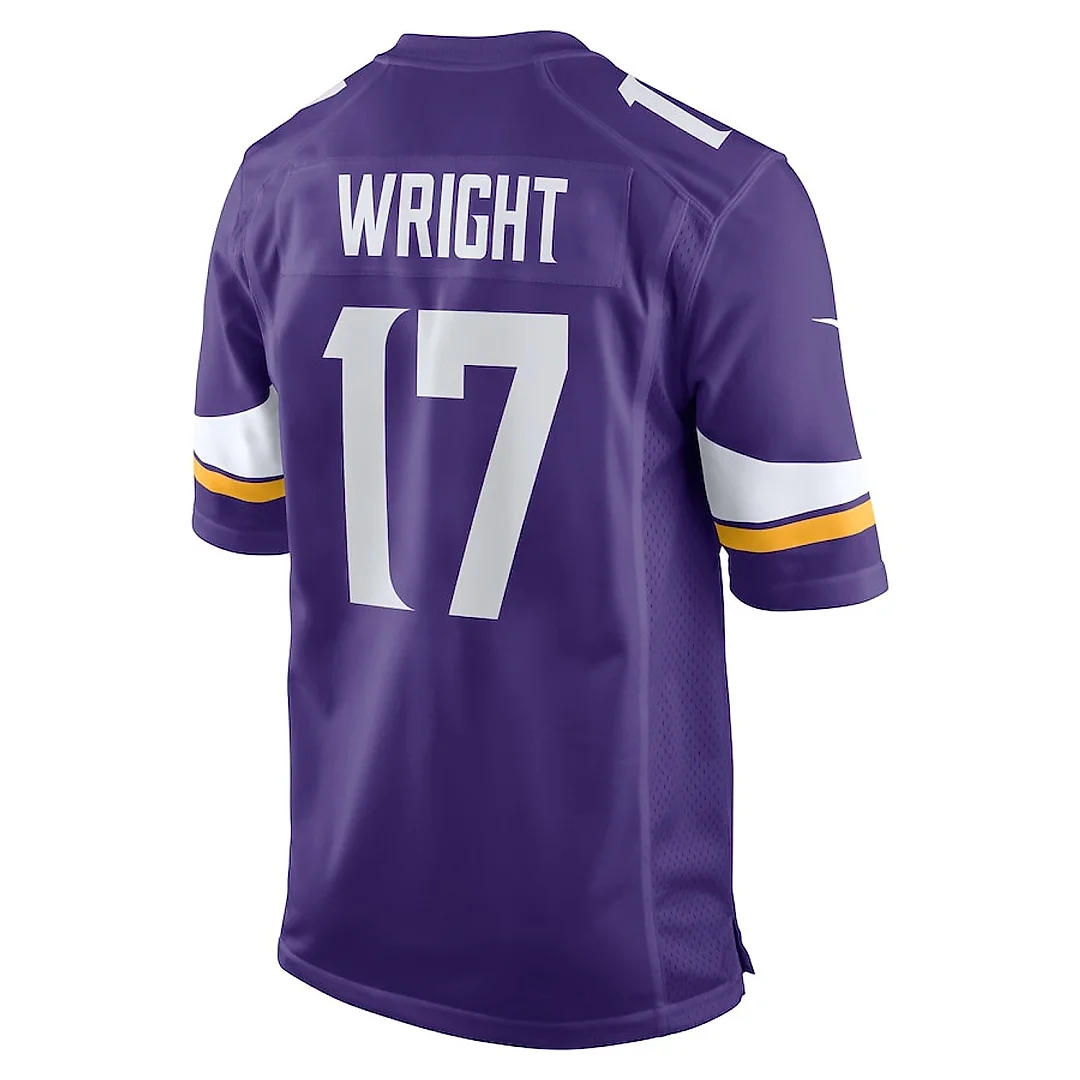 Zennovawear Ryan Wright 17 Minnesota Vikings Game Men Jersey - Purple