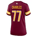 Zennovawear Saahdiq Charles 77 Washington Commanders Women Game Jersey - Burgundy