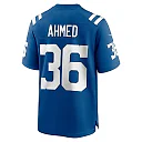 Zennovawear Salvon Ahmed 36 Indianapolis Colts Team Game Men Jersey - Royal