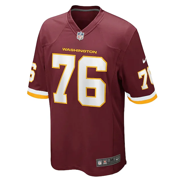 Zennovawear Sam Cosmi 76 Washington Football Team Men Game Jersey - Burgundy