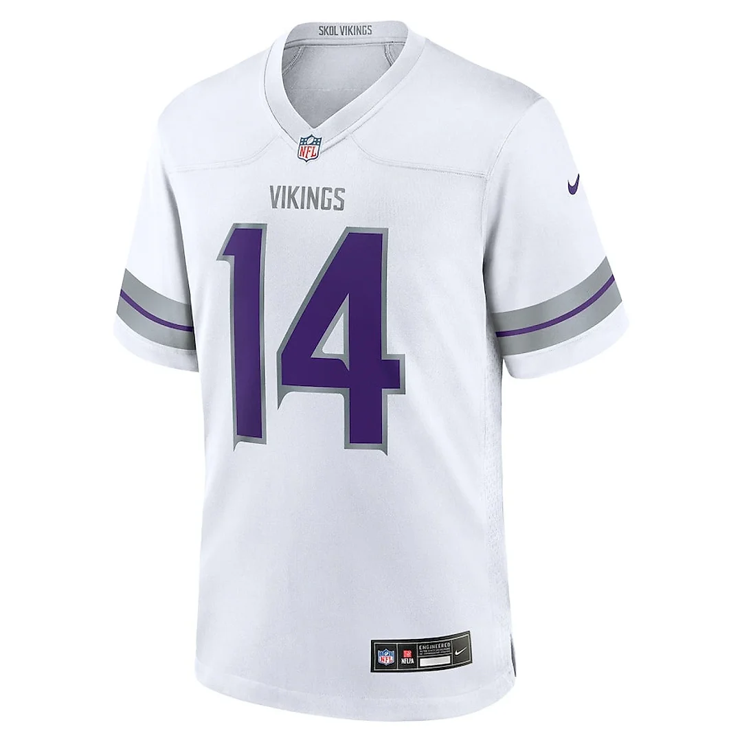 Zennovawear Sam Darnold 14 Minnesota Vikings Alternate Game Men Jersey - White