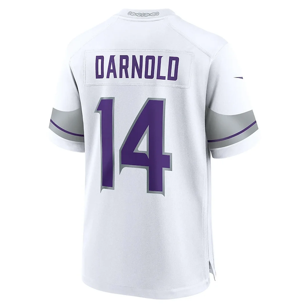 Zennovawear Sam Darnold 14 Minnesota Vikings Alternate Game Men Jersey - White