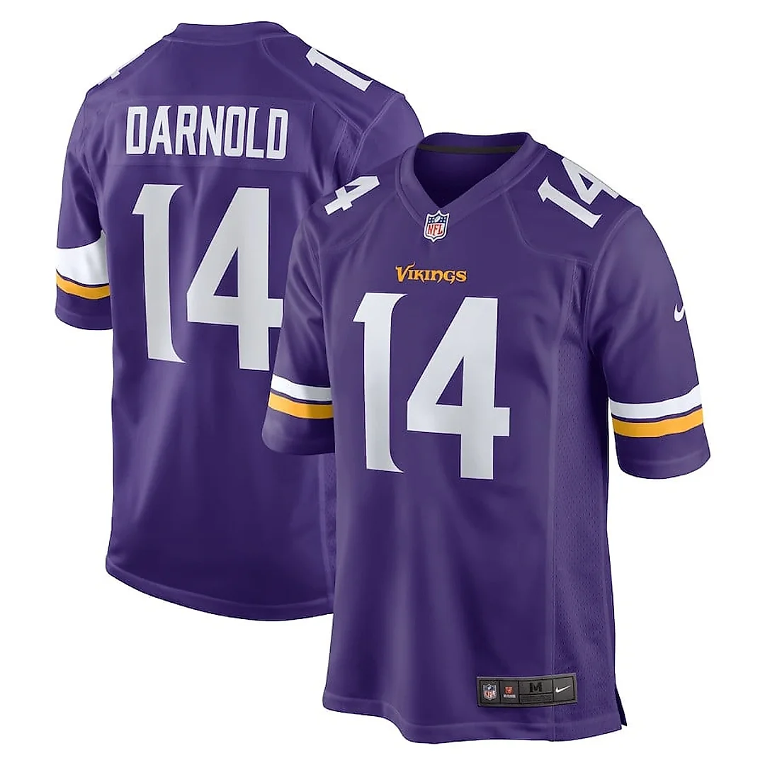Zennovawear Sam Darnold 14 Minnesota Vikings Team Game Men Jersey - Purple