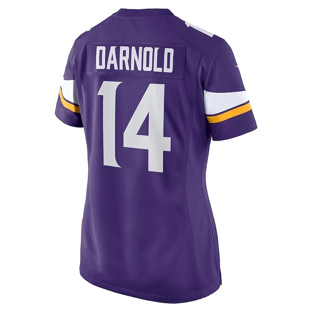 Zennovawear Sam Darnold 14 Minnesota Vikings Team Game Women Jersey - Purple