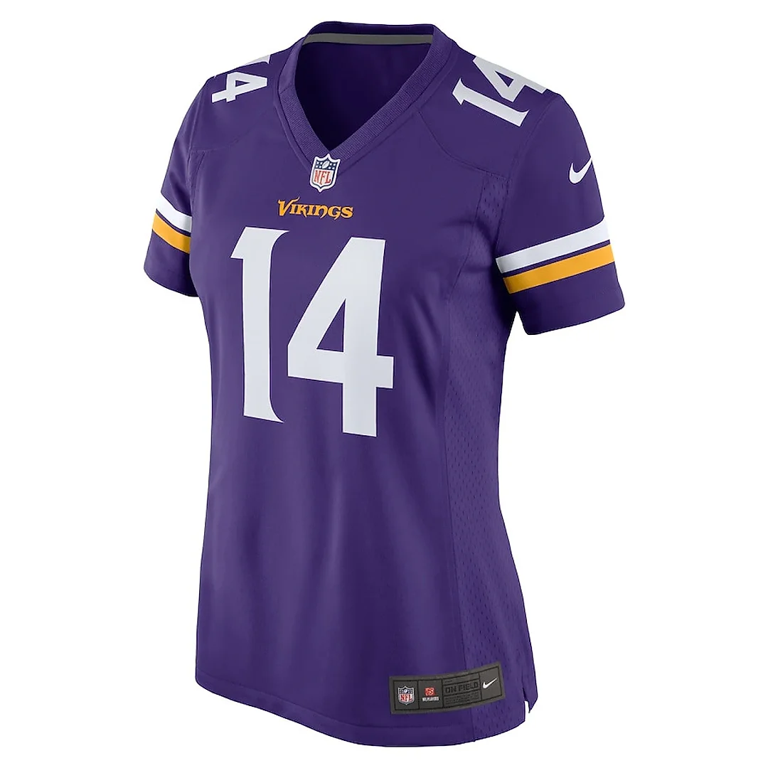 Zennovawear Sam Darnold 14 Minnesota Vikings Team Game Women Jersey - Purple