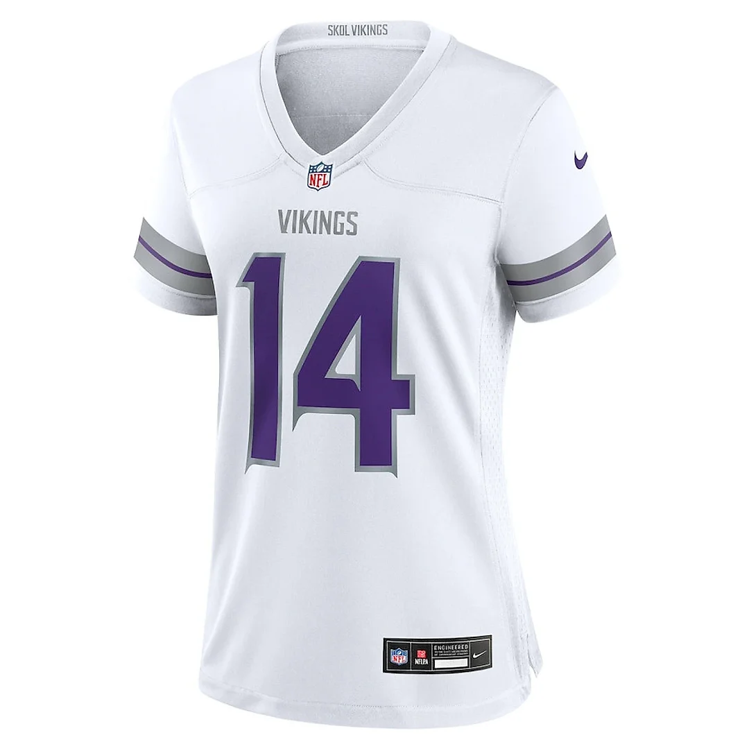Zennovawear Sam Darnold 14 Minnesota Vikings Women's Alternate Game Jersey - White