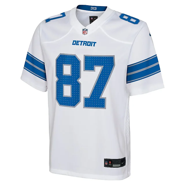 Zennovawear Sam LaPorta 87 Detroit Lions Player Game YOUTH Jersey - White