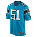Zennovawear Sam Mills 51 Carolina Panthers Men Retired Jersey - Blue
