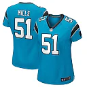Zennovawear Sam Mills 51 Carolina Panthers Women Retired Jersey - Blue