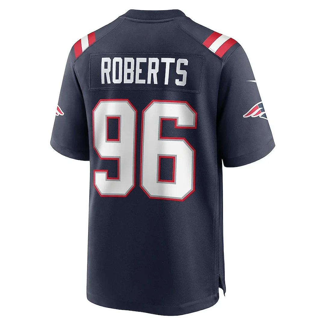Zennovawear Sam Roberts 96 New England Patriots Game Men Jersey - Navy