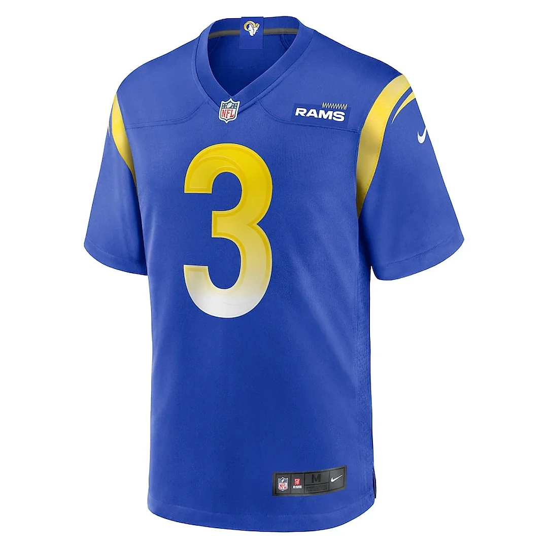 Zennovawear Sam Wiglusz 3 Los Angeles Rams Game Men Jersey - Royal