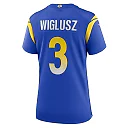 Zennovawear Sam Wiglusz 3 Los Angeles Rams Women's Game Jersey - Royal