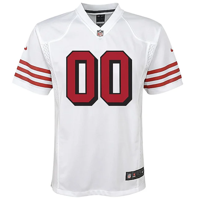 Zennovawear San Francisco 49ers Custom Alternate Game YOUTH Jersey - White