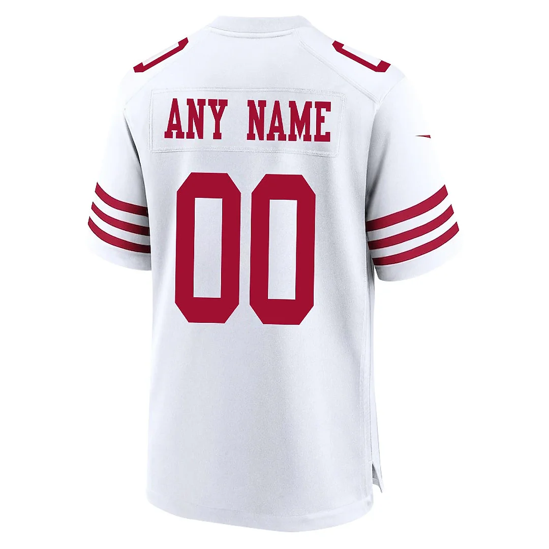 Zennovawear San Francisco 49ers NFC Champions Patch Game Men Custom Jersey - White